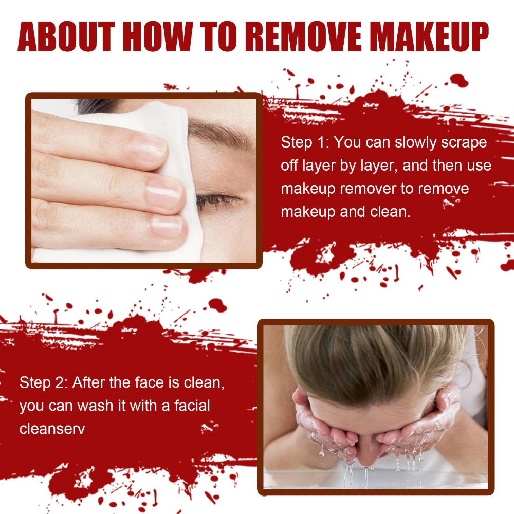 Halloween Face Painting Set Makeup Bag, Special Effects Halloween Horror Cosplay Skin Wax Plasma Scar Painting Makeup Tools