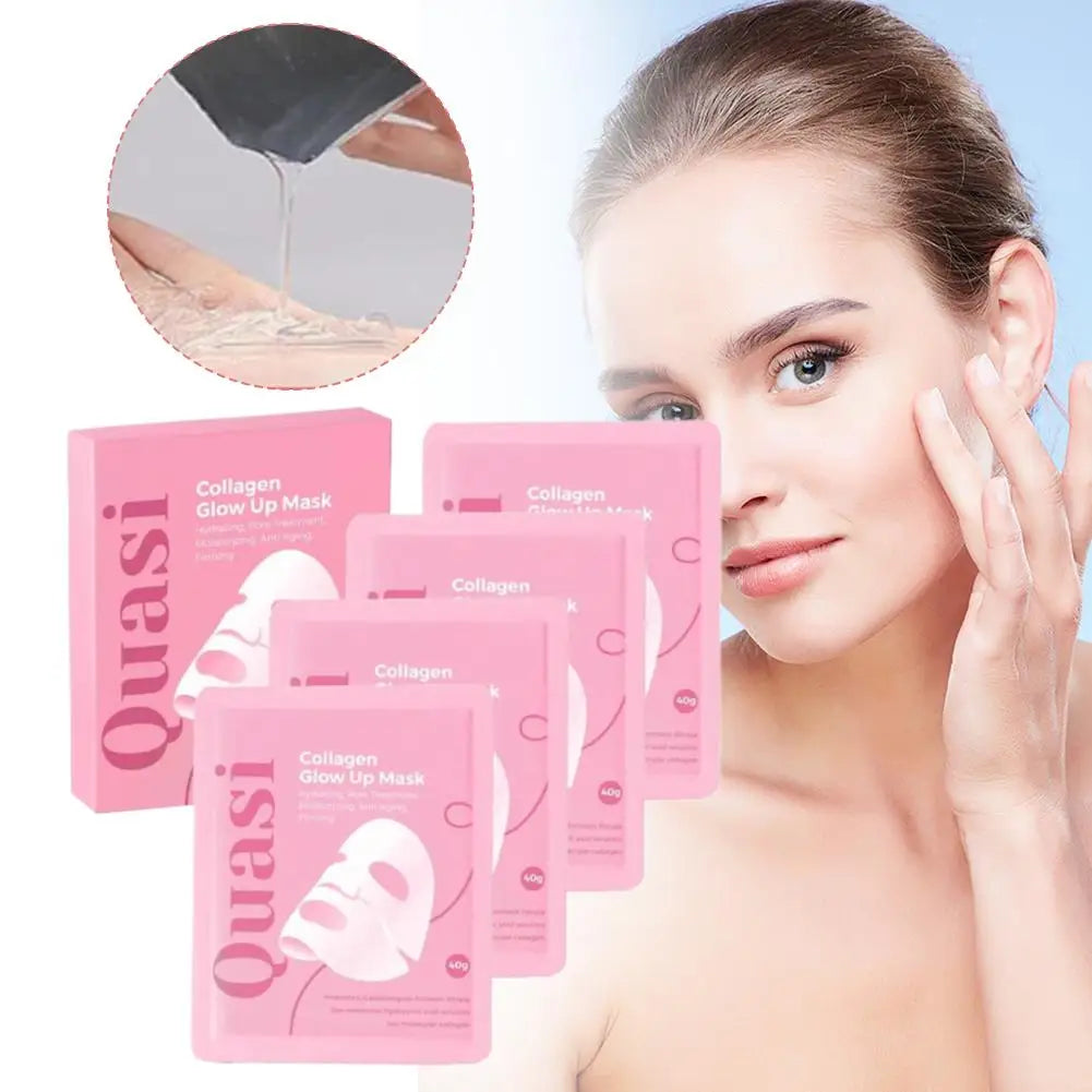 Korean Bio Collagen Overnight Face Mask Deep Hydrating Firming Brightening Moisturizing Pore Care Fine Line Beauty Skincare