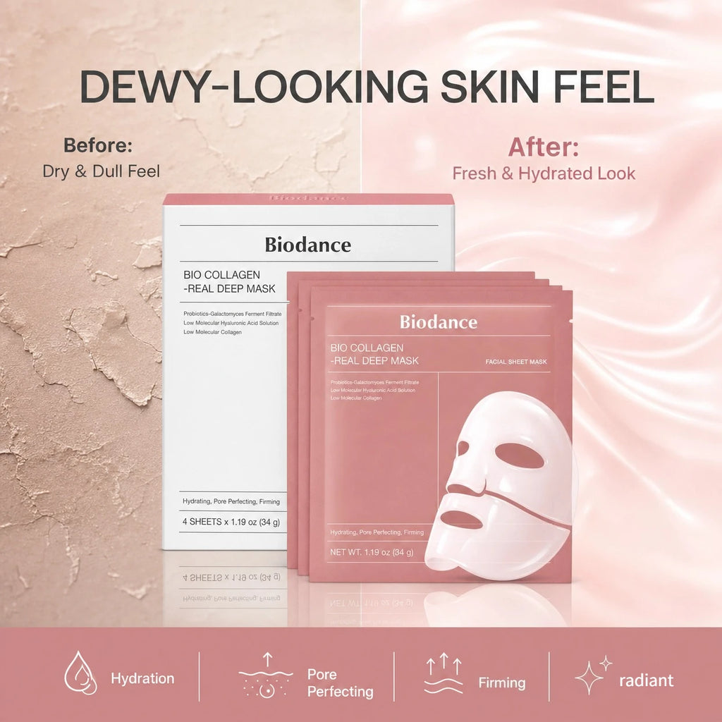 Korean BIO-COLLAGEN Real Deep Mask Overnight Hydrogel,Facial Pore Care Tightening Deep Hydrating Masks Skin Care Gifts for Women