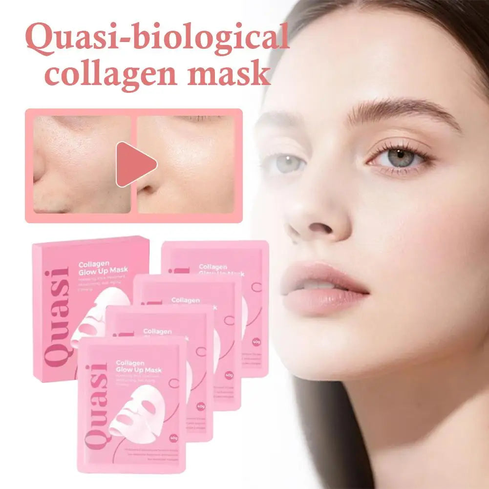 Korean Bio Collagen Overnight Face Mask Deep Hydrating Firming Brightening Moisturizing Pore Care Fine Line Beauty Skincare